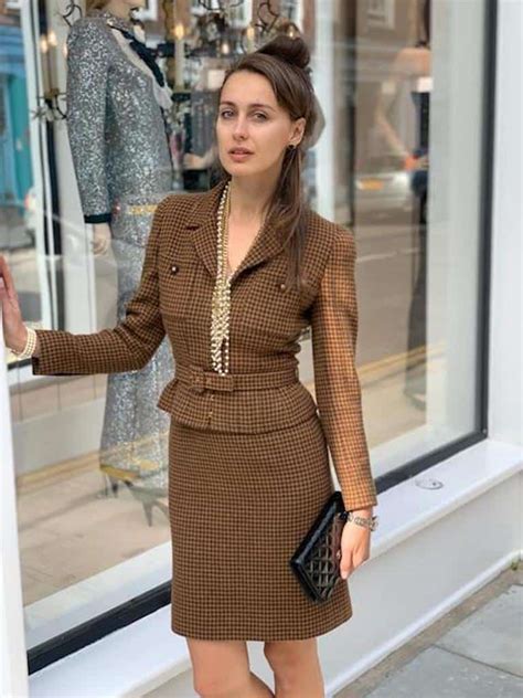 chanel 2 piece set outfits|chanel tweed suit price.